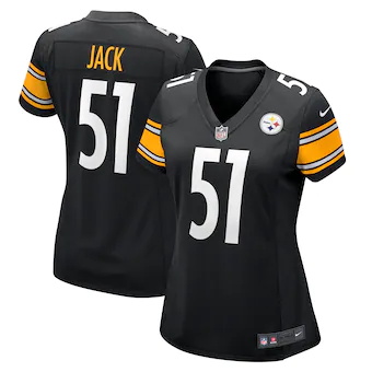 womens nike myles jack black pittsburgh steelers game playe